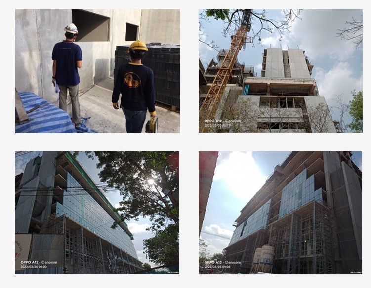 งาน Precast และ Curtain Wall